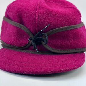 Stormy Kromer Hat 6 -3/4 Rare Raspberry Color